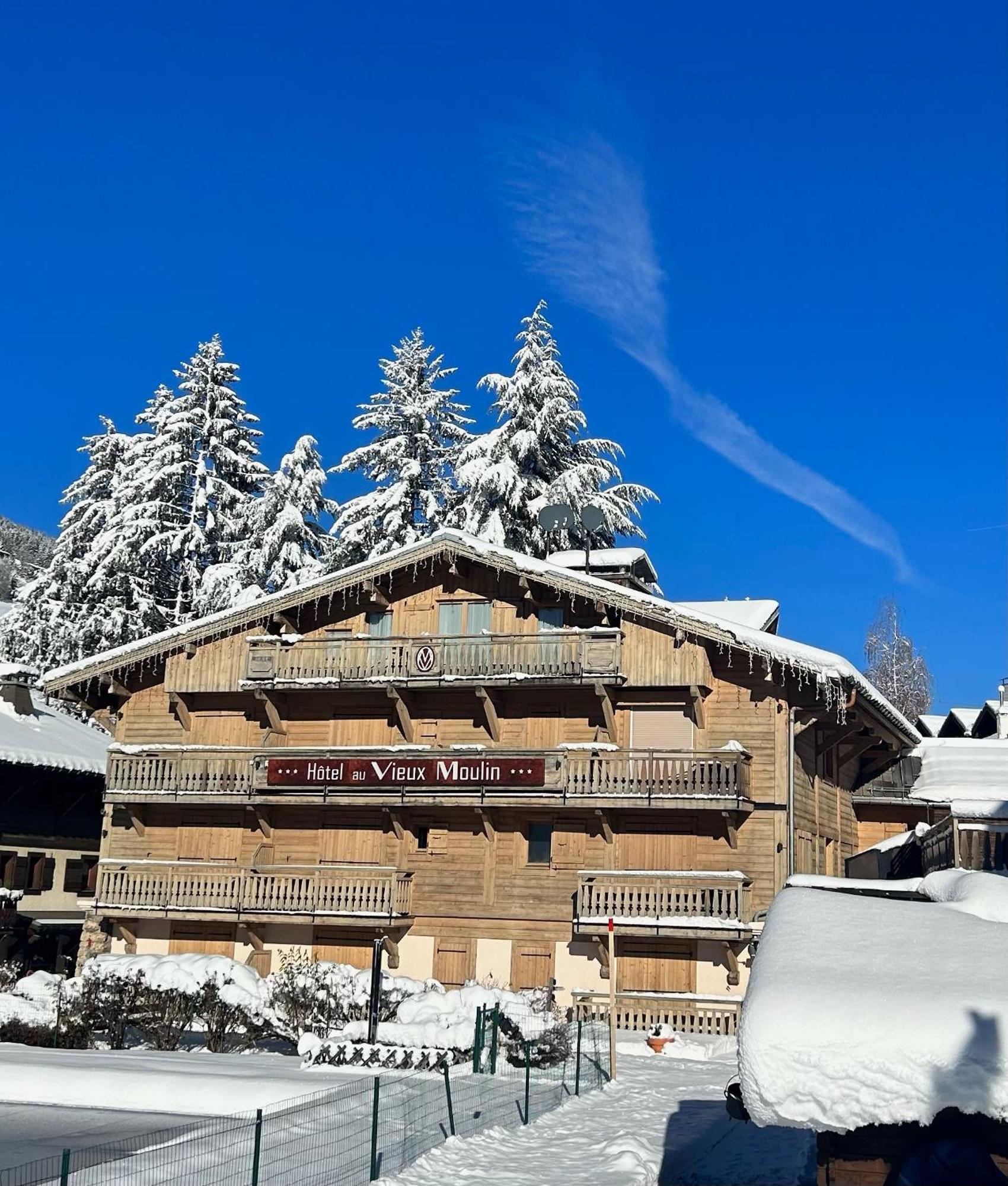 Au Vieux Moulin Hotel Megève Buitenkant foto