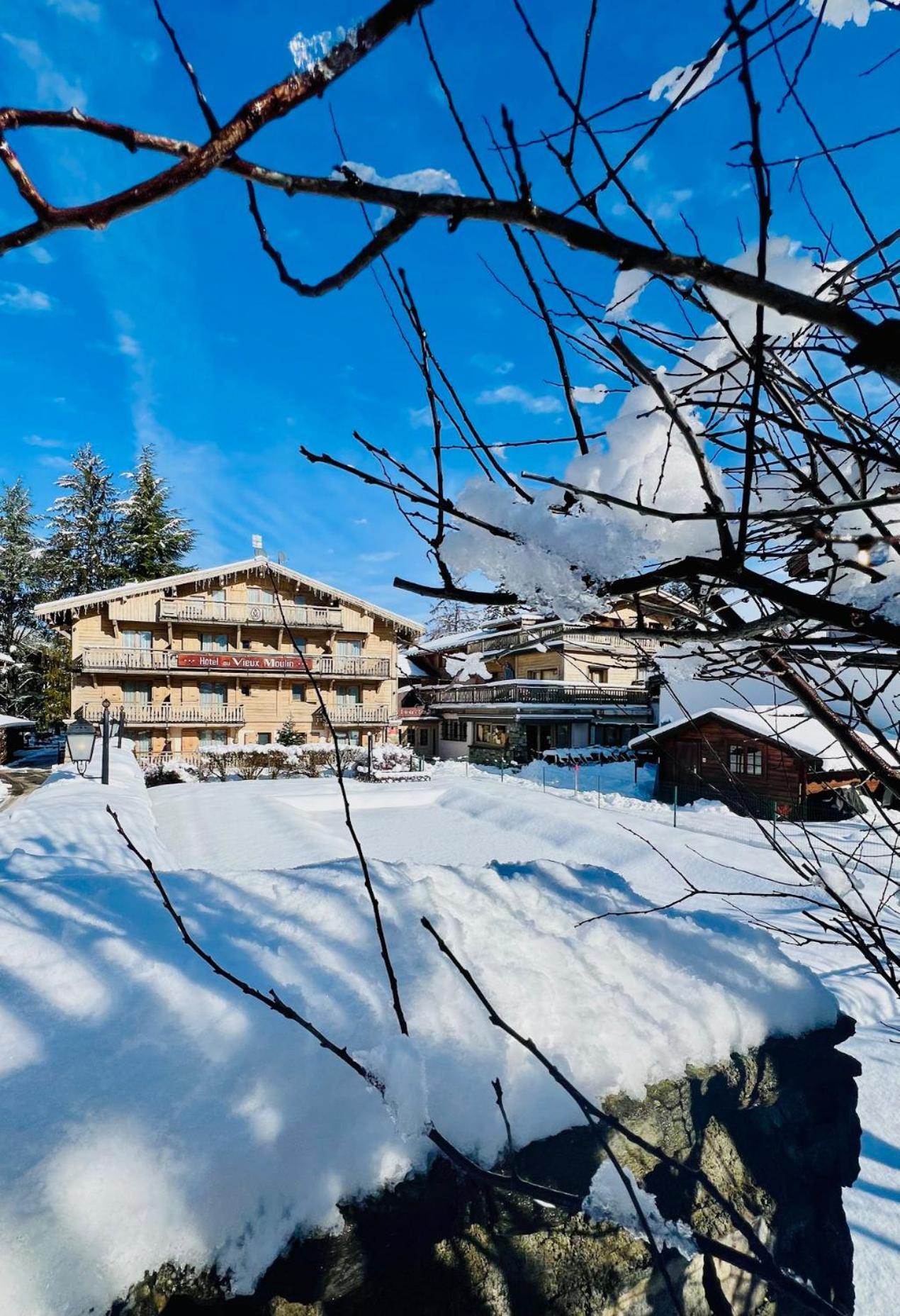 Au Vieux Moulin Hotel Megève Buitenkant foto