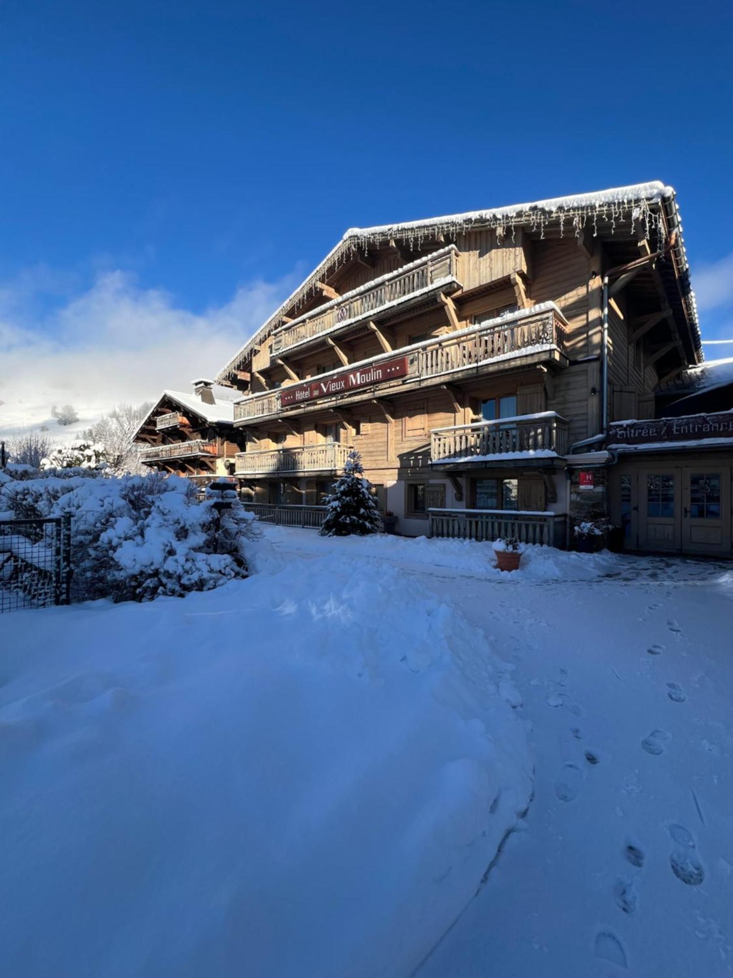 Au Vieux Moulin Hotel Megève Buitenkant foto