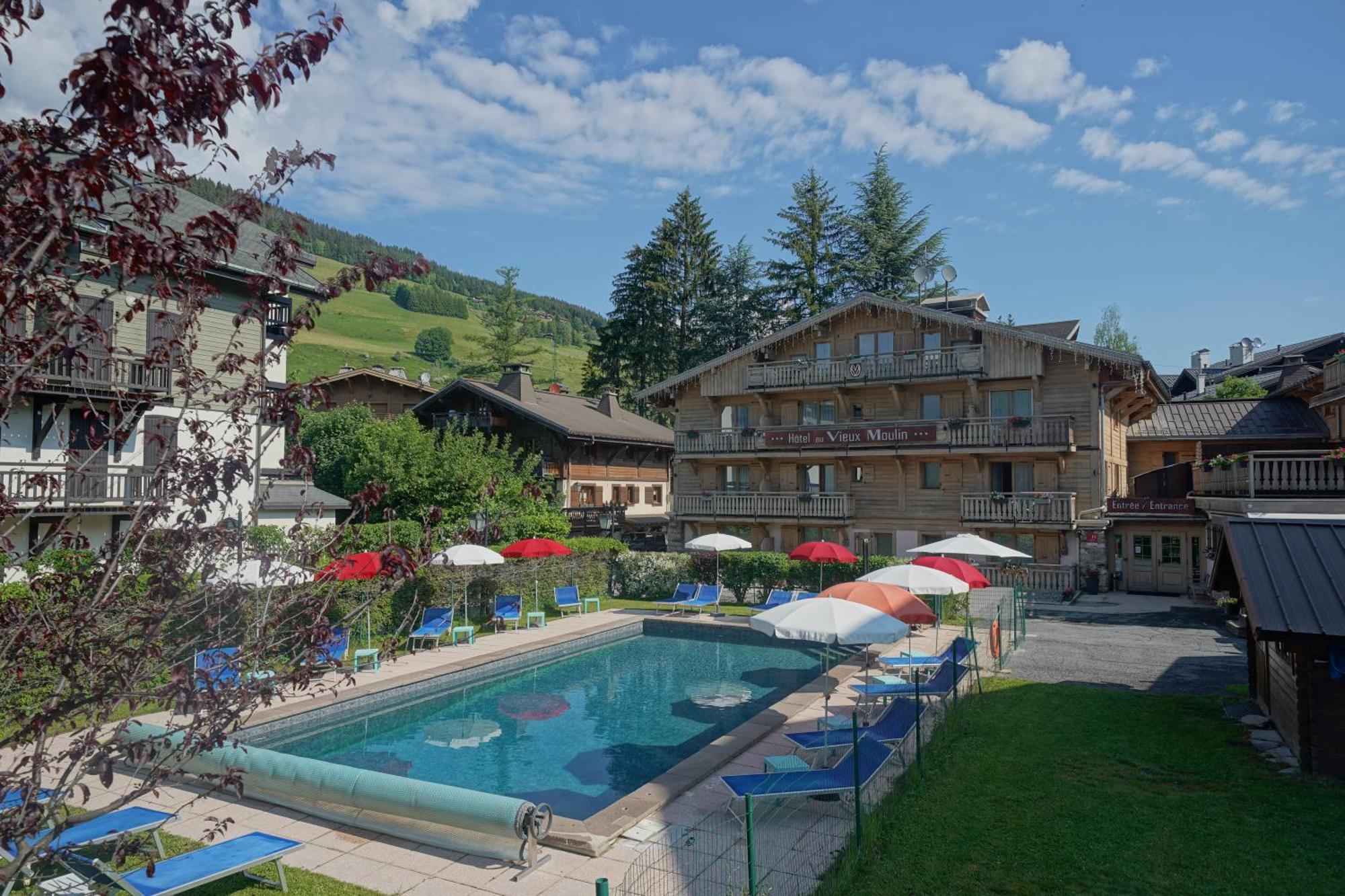 Au Vieux Moulin Hotel Megève Buitenkant foto