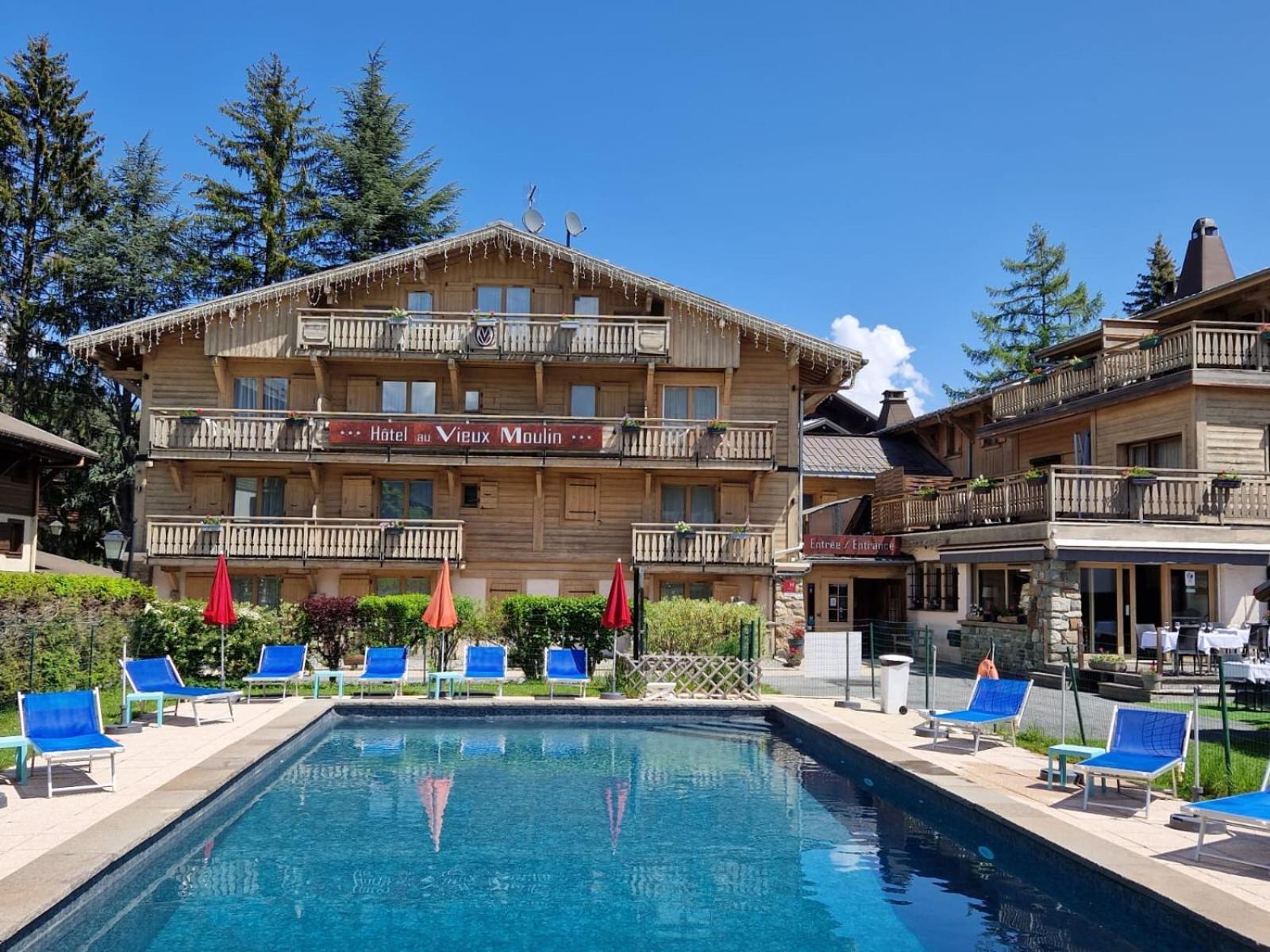 Au Vieux Moulin Hotel Megève Buitenkant foto