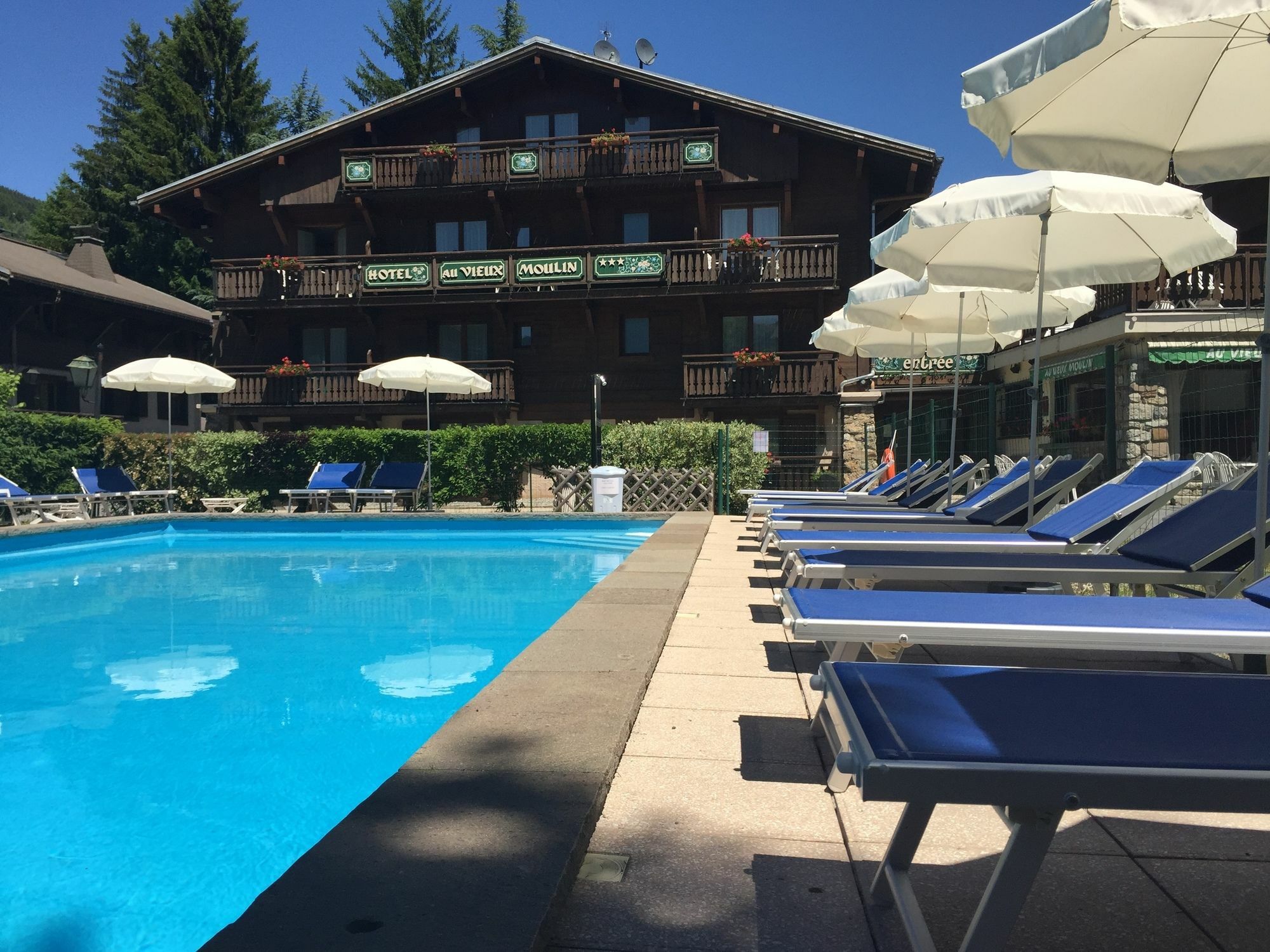 Au Vieux Moulin Hotel Megève Buitenkant foto